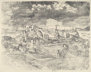 عاصفة خلف الأكروبوليس ، 1913. بواسطة جوزيف بينيل