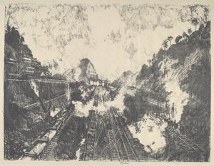 القطع ، باتجاه أنكون هيل ، 1912. بواسطة جوزيف بينيل