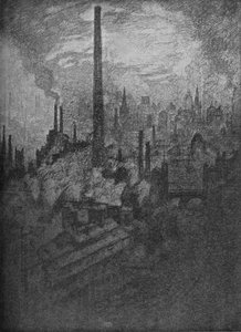 المدخنة الكبرى ، شيفيلد ، 1910 بواسطة جوزيف بينيل