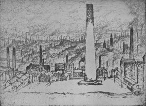 The Great Stack ، برادفورد ، 1909 بواسطة جوزيف بينيل