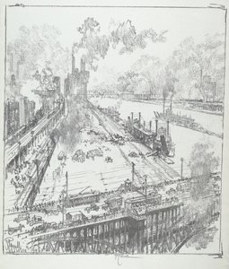 The Levee من جسر Eads ، سانت لويس بواسطة جوزيف بينيل