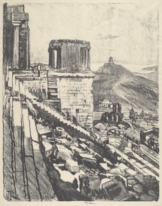 معبد نايكي ، أثينا ، 1913. بواسطة جوزيف بينيل