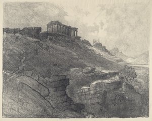 المعابد على الحائط ، جيرجينتي ، 1913. بواسطة جوزيف بينيل