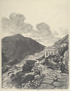 خزانة أثينا ، دلفي ، 1913. بواسطة جوزيف بينيل