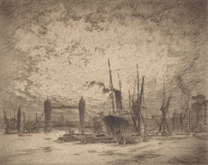 جسر البرج ، مساء ، 1905. بواسطة جوزيف بينيل