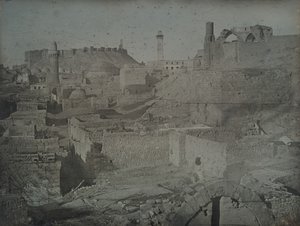 حلب ، منظر من باب أنطاكية ، ١٨٤٤.