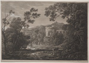 منظر إيطالي ، ج. 1810.