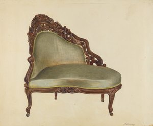 مقعد الحب ، ج. 1940.