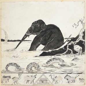يضيف. 59840 f.33 طفل الفيل ، من "Just So Stories" بقلم روديارد كيبلينج
