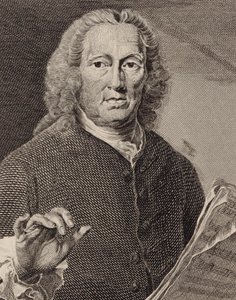 صورة للمغني والملحن ريتشارد ليفريدج 1670-1758 ، 1793. بواسطة جوزيف سوندرز