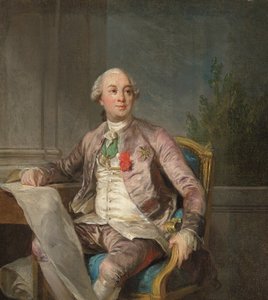 دراسة بورتريه لشارل كلود دو فلاهو دو لا بيلارديري، كونت دانجيفيلير (1730-1809) (زيت على قماش) بواسطة جوزيف سيفريد (مُشار إليه باسم) دوبلسيس
