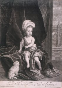 ويليام ، دوق غلوستر ، عندما كان طفلاً ، ج 1720