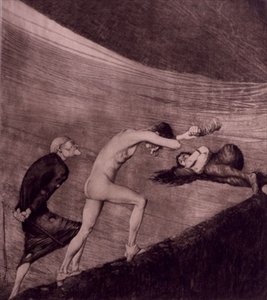 الموانع (Hemmungen) اللوحة السادسة من الجزء 1 من "مسار خطير إلى النجوم" من سلسلة "Per Aspera ad Astra" (نقش)