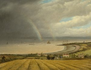 منظر من Portishead نحو ويلز ، حوالي 1832