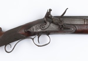 Blunderbuss مع حربة الربيع الصادرة للمتطوعين الأيرلنديين ، cc1815 (blunderbuss ، flintlock)