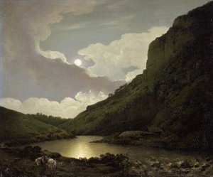 ماتلوك تور بواسطة Moonlight ، c.1777-80 (زيت على قماش) بواسطة جوزيف رايت من ديربي