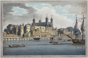 برج لندن ، نقش بواسطة JC Stadler (fl.1780-1812) ، نشر 1795 بواسطة جوزيف بعد فارينجتون