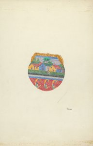 محفظة مطرز ، c. 1937.