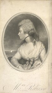 السيدة روبنسون. ماري روبنسون، ني داربي، المعروفة باسم بيرديتا (1758-1800). ممثلة وشاعرة وروائية إنجليزية. أول عشيقة عامة للملك جورج الرابع عندما كان لا يزال أمير ويلز. صورة بعد السير جوشوا رينولدز. بواسطة جوشوا (بعد) رينولدز