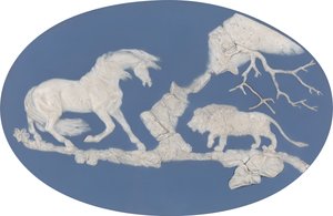 حصان يخافه الأسد الحلقة أ ، على غرار عام 1780.