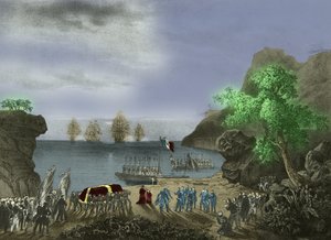 تابوت نابليون يغادر سانت هيلانة بواسطة 