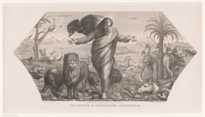 خلق الحيوانات Fecit deus bestias terrae (العنوان على الكائن) الخلق (عنوان المسلسل) بواسطة رافائيل