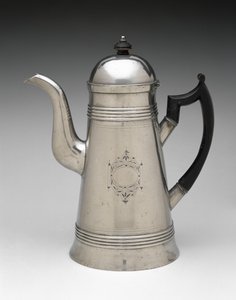 Coffeepot ، ج. 1814-1825 (بيوتر ، خشب) بواسطة إيبينيزر سميث جونيور