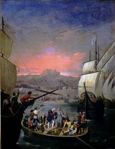 ابتداءً من عام 1492 ، كارافيل بالوس سانتا ماريا والبنتا ونينا (زيت على قماش) بواسطة خوان كابرال بيخارانو
