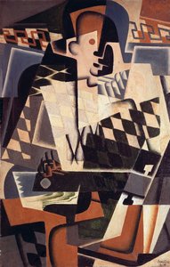 Harlequin مع غيتار ، 1917