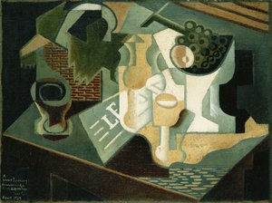الطاولة أمام المبنى ؛ La Table Devant le Battiment ، 1919 بواسطة خوان جريس