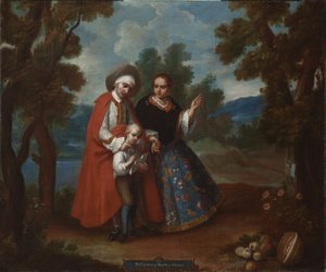 سابعا. من الإسباني ومورسيكا ، ألبينو (VII. De español y morisca ، albino) ، ج .1760 بواسطة خوان باتريسيو مورليه رويز