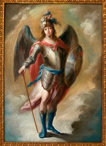 رئيس الملائكة ميخائيل - رسم خوان دي إسبينال (1714-1783) ، زيت على قماش ، كاليفورنيا. 1780 - متحف إشبيلية للفنون الجميلة بإسبانيا بواسطة خوان دي إسبينال