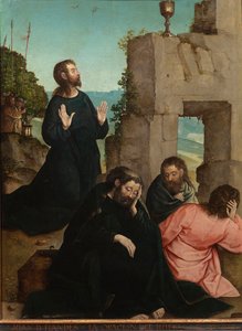 "العذاب في حديقة الزيتون" (العذاب في الحديقة) لوحة لخوان دي فلانديس (1465-1519) 1514-1519 خافت 110x84 سم متحف ديل برادو ، مدريد بواسطة خوان دي فلاندس