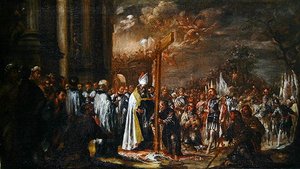 تمجيد الصليب (زيت على قماش) بواسطة خوان دي فالديز ليل