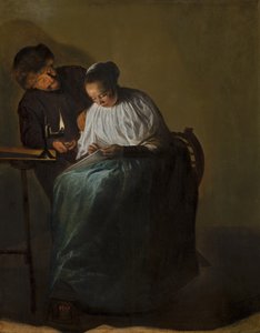 رجل يقدم المال لامرأة شابة ، 1631