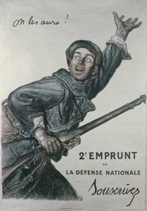 "سنحصل عليها" ، ملصق القرض الثاني للدفاع الوطني ، حوالي عام 1915