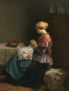 جول بريتون، 1868 - الخياطة الصغيرة، جول بريتون، 1868
