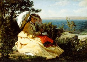 المرأة مع المظلة ؛ خليج دوارنينيز ، 1871