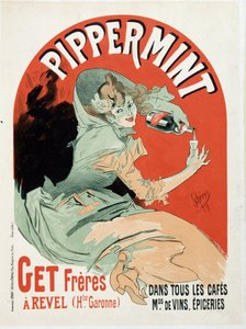 ملصق إعلاني لـ Pippermint Get Freres - بواسطة Jules Cheret بواسطة جول تشيريت