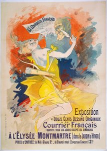 Exposition Le Courrier Francais, c.1895 (poster) بواسطة جول تشيريت