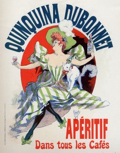 الأغذية والمشروبات. فاتح للشهية Quinquina Dubonnet. ملصق لجول شيريه ، فرنسا بواسطة جول تشيريت