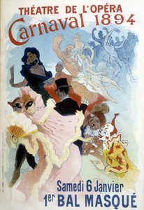 ملصق Cherret لكرنفال 1894 في مسرح de l'Opera. بواسطة جول تشيريت