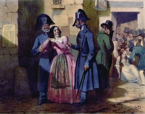 اعتقال عاهرة من قبل الشرطة ، ص 1835