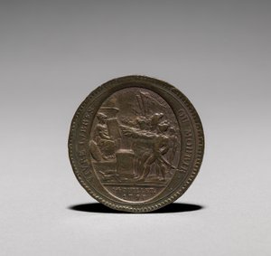 الميدالية: خمسة مريخ صادر عن Monneron Brothers ، باريس 1792 الوجه.