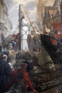 جان دارك على المحرقة