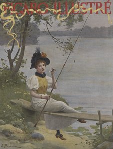 LOuverture de la Peche (افتتاح موسم الصيد). غلاف لو فيغارو إيلوستري ، يوليو ١٨٩٦