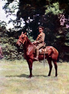 فارس الفرسان البريطانيين خلال معركة المارن شرق باريس ، سبتمبر 1914 (ذاتي اللون) بواسطة Jules Gervais Courtellemont