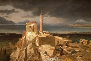 بحيرة وحصن فان ، أرمينيا (زيت على قماش)
