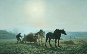 الخيول في الميدان ، 1873 بواسطة جول ليون مونتيني