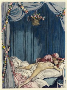 رسم توضيحي لمذكرات كازانوفا (طباعة حجرية ملونة)